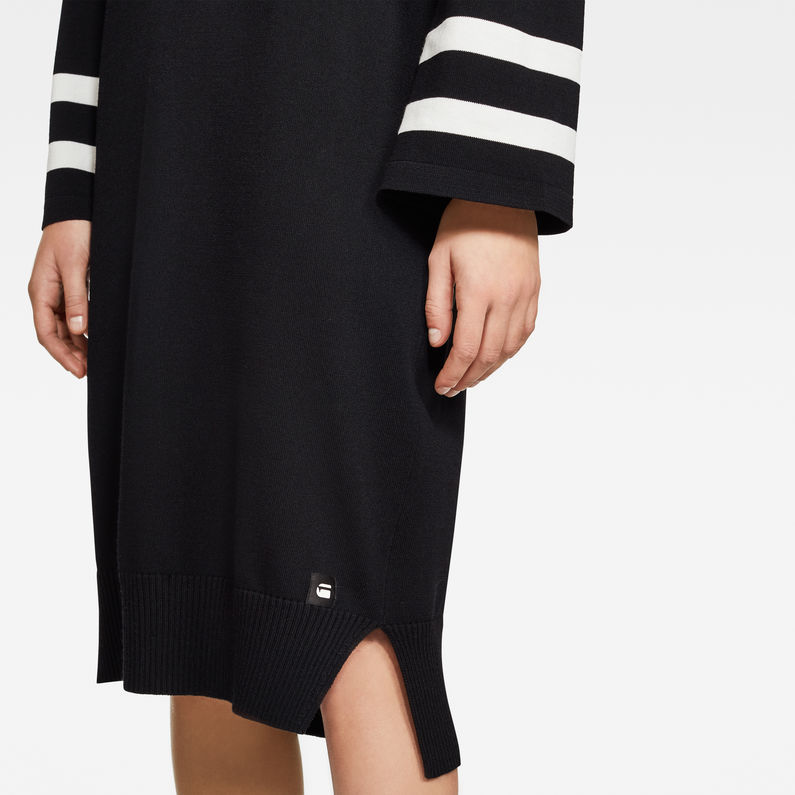 G-Star RAW® Flat Knit Dress Black detail shot