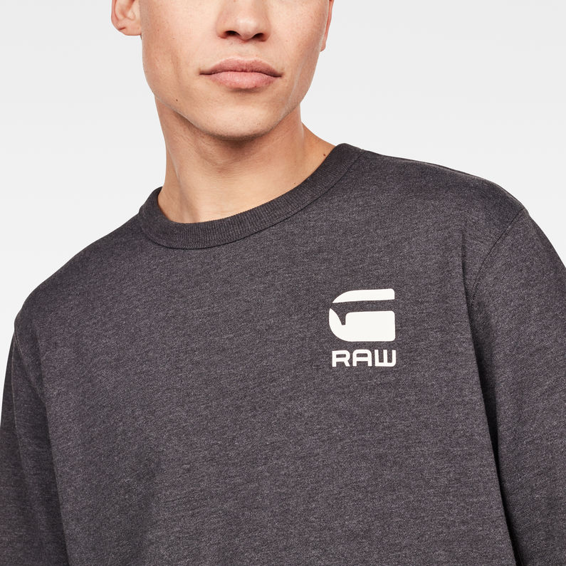 G-Star RAW® Doax Sweater Grey detail shot