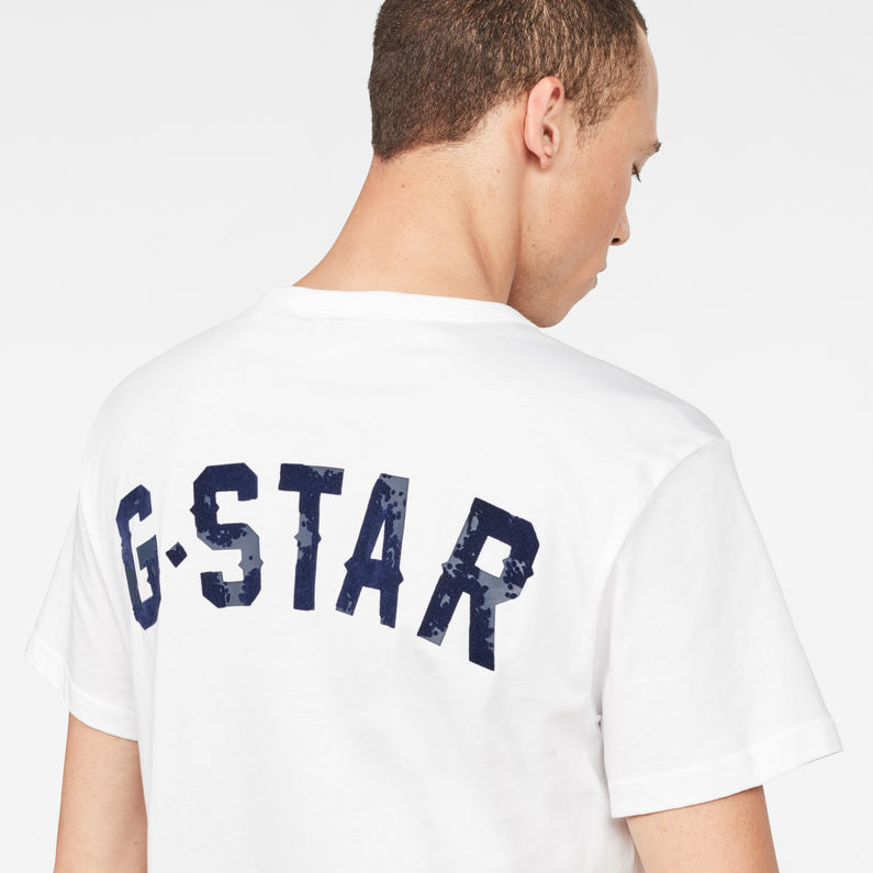 G-Star RAW® 09 T-Shirt Blanc detail shot