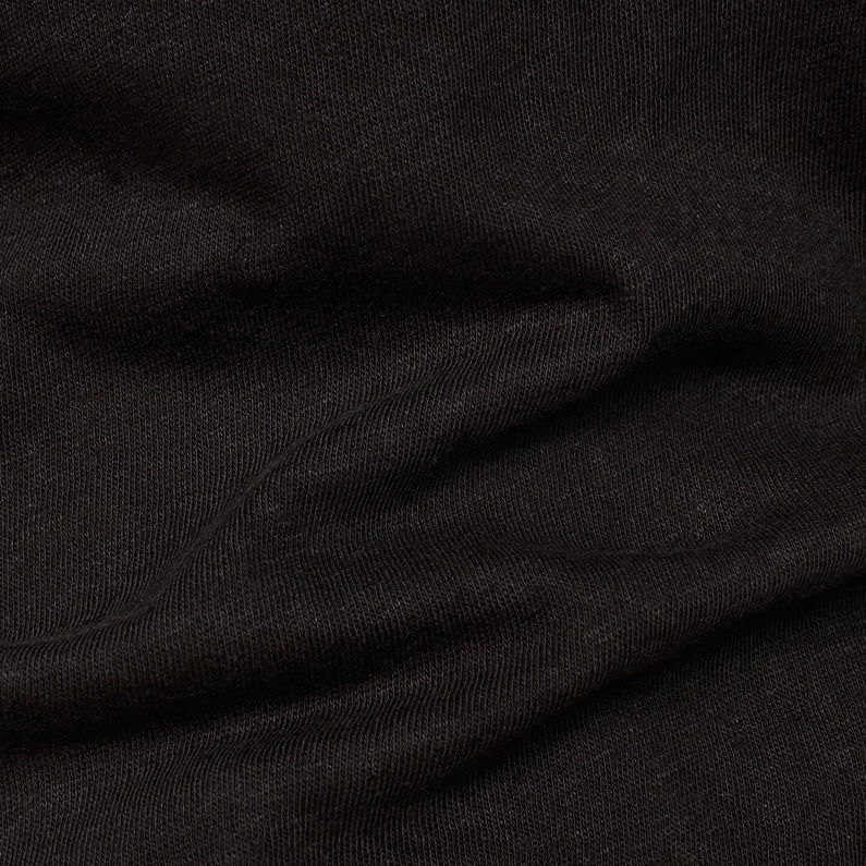 G-Star RAW® Dyv Straight Deep T-Shirt Black fabric shot