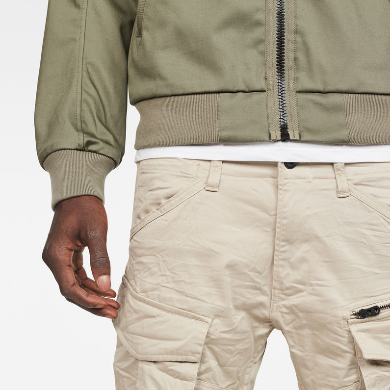 G-Star RAW® Rovic Zip 3D Tapered Pant Beige detail shot