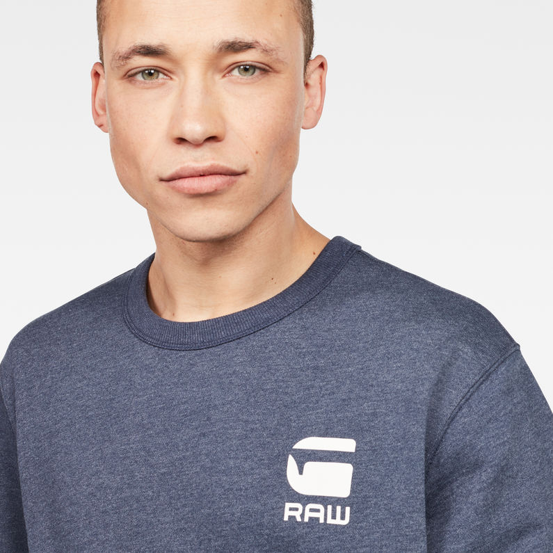 G-Star RAW® Doax Sweater Dunkelblau detail shot