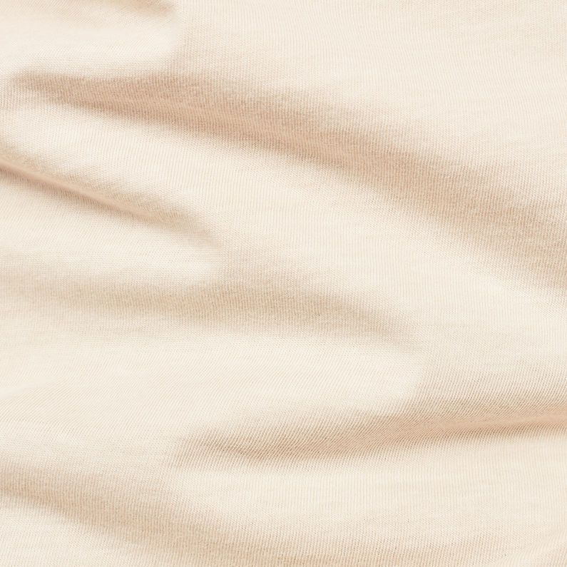 G-Star RAW® Zaddle T-Shirt Beige fabric shot