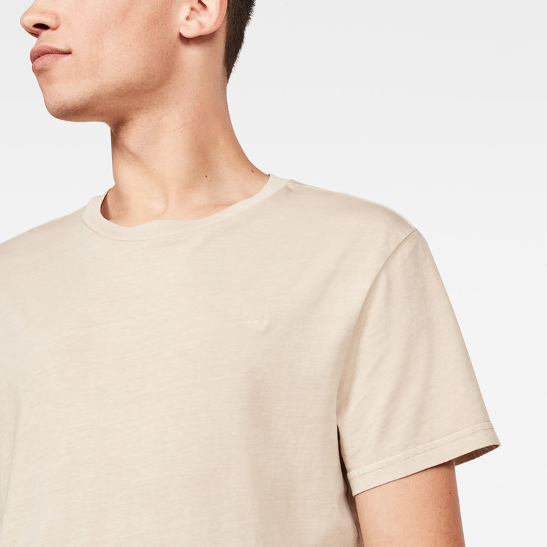 G-Star RAW® Zaddle T-Shirt Beige detail shot