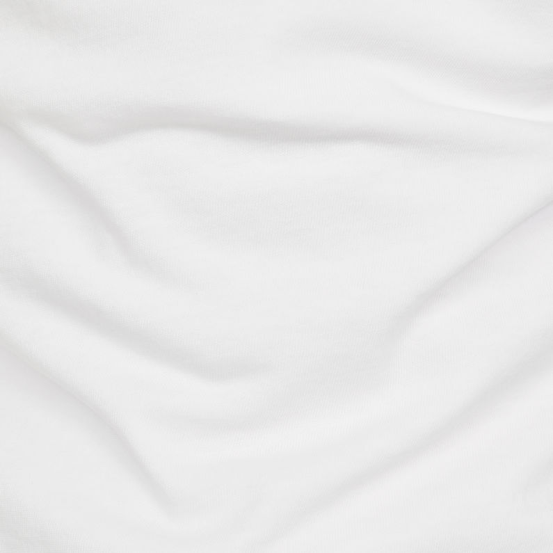 G-Star RAW® Raw Correct Bienta V-Neck Sleeveless Singlet White fabric shot