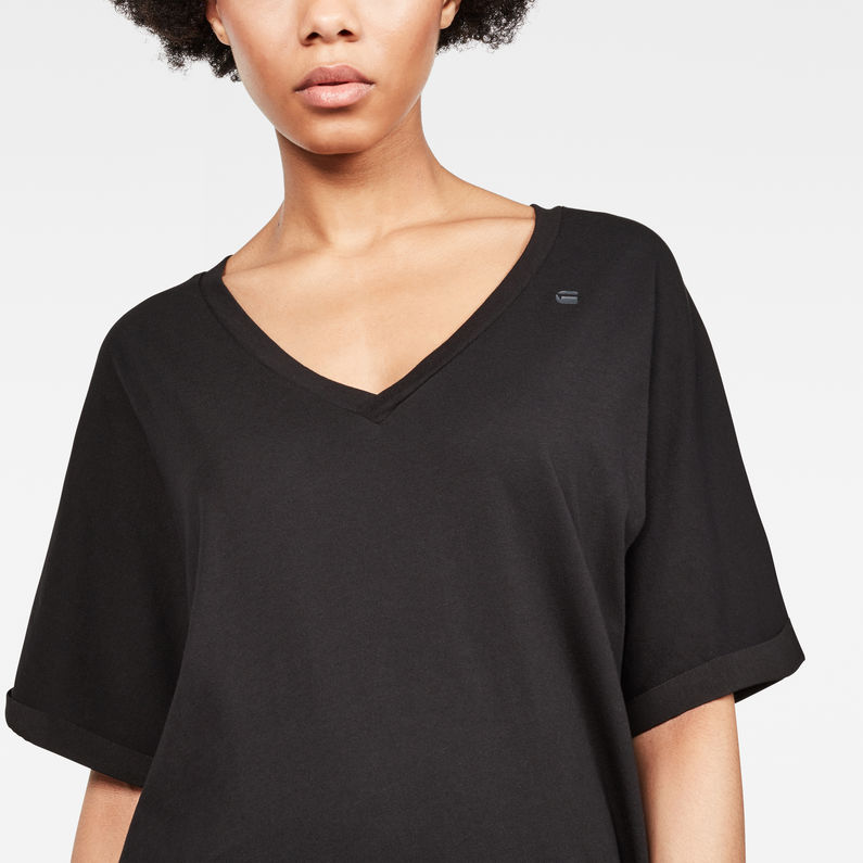 G-STAR® Joosa V-Neck Dress Black detail shot