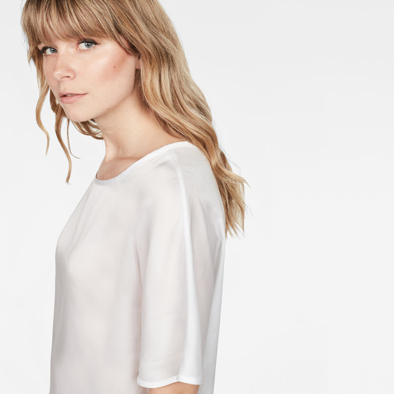 G-Star RAW® Collyde Woven Tee White