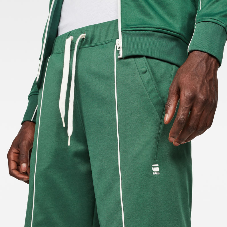 G-Star RAW® Lanc Straight Track Shorts Green detail shot