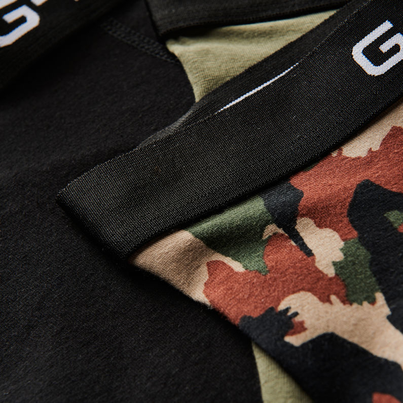 G-Star RAW® Tach Trunk Pattern 3-Pack Green fabric shot