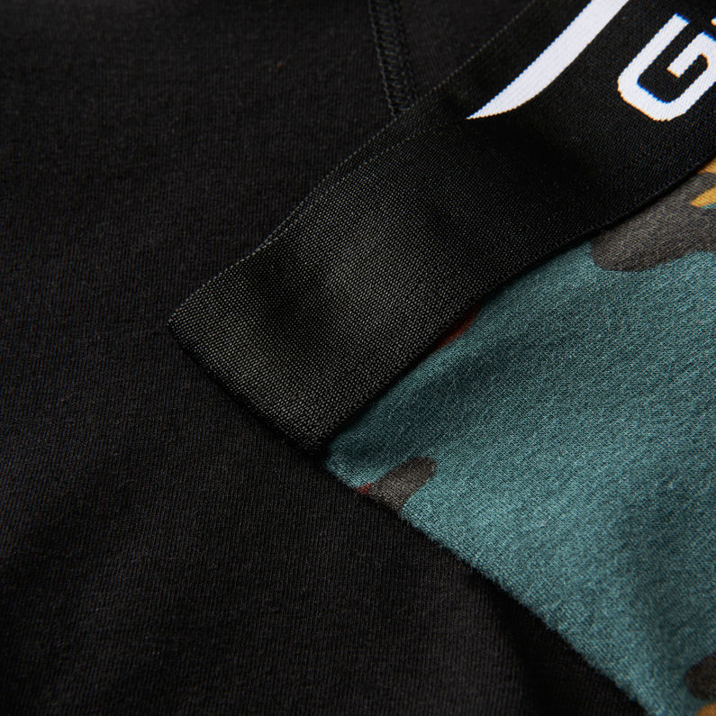 G-Star RAW® Tach Trunk Pattern 2-Pack Schwarz fabric shot