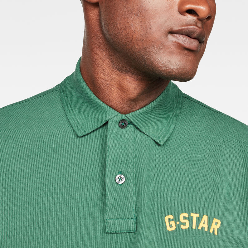 G-Star RAW® 29 Art Polo Green detail shot