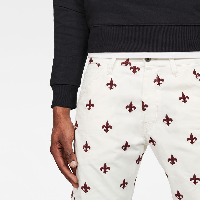 G-Star RAW® 5621 Tapered Men's Shorts Weiß detail shot buckle