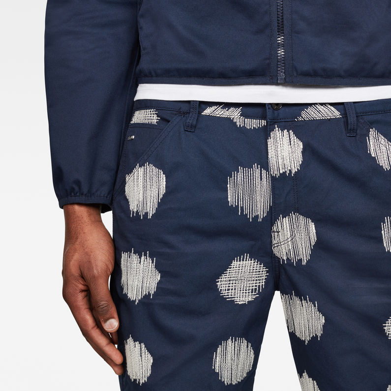 G-Star RAW® 5621 Tapered Men's Shorts Dark blue detail shot buckle
