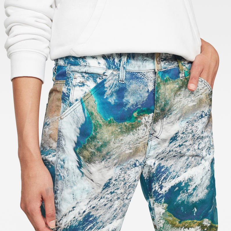 G-Star RAW® G-Star Elwood 5622 3D Mid waist Boyfriend Color Jeans Mittelblau
