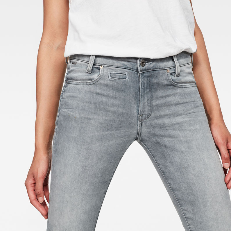 G-Star RAW® D-Staq 5-Pocket Mid waist Skinny Jeans Grau