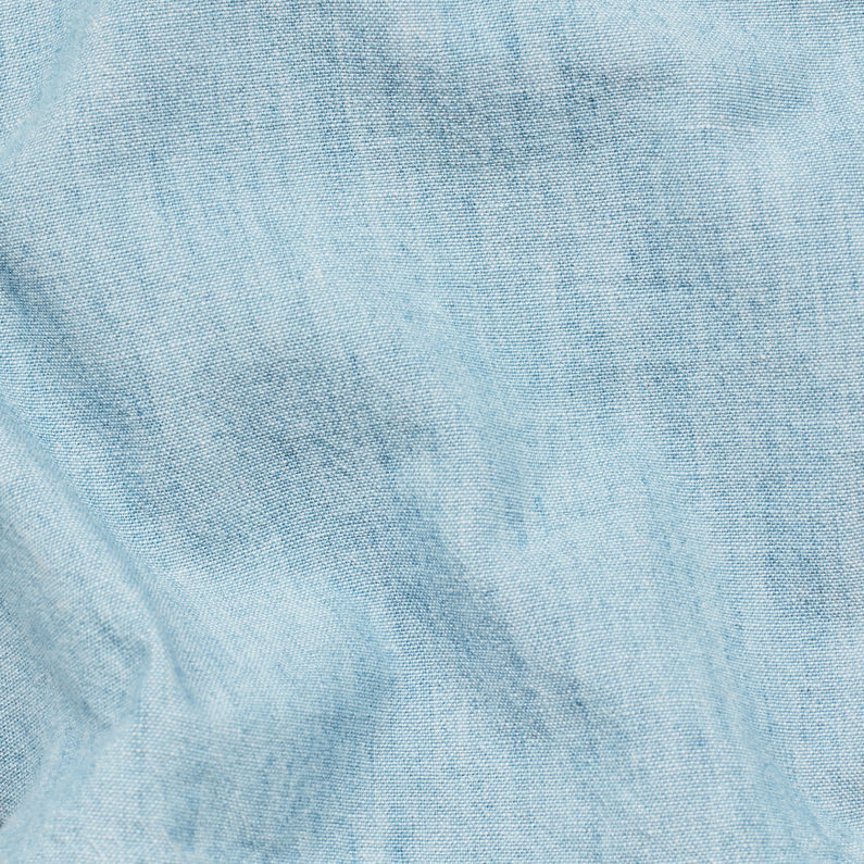 G-Star RAW® Rovic High waist Paperbag Shorts Azul claro fabric shot