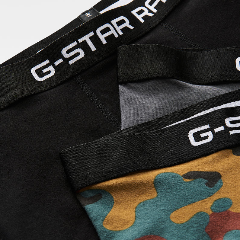 G-Star RAW® Tach Trunk Pattern 3-Pack Black detail shot