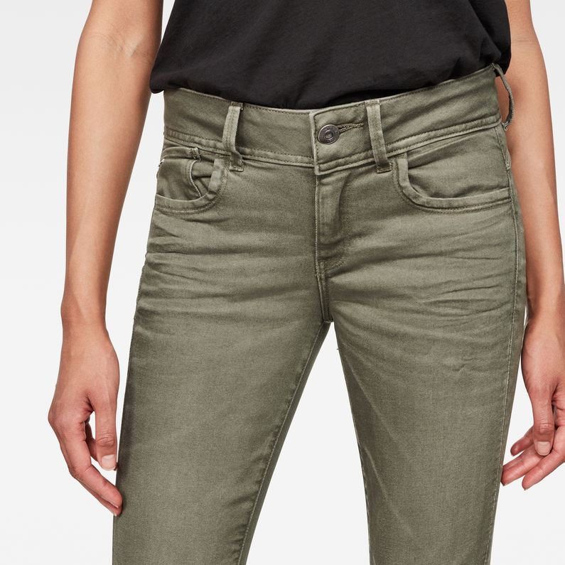 Lynn Mid waist Skinny Color Jeans 