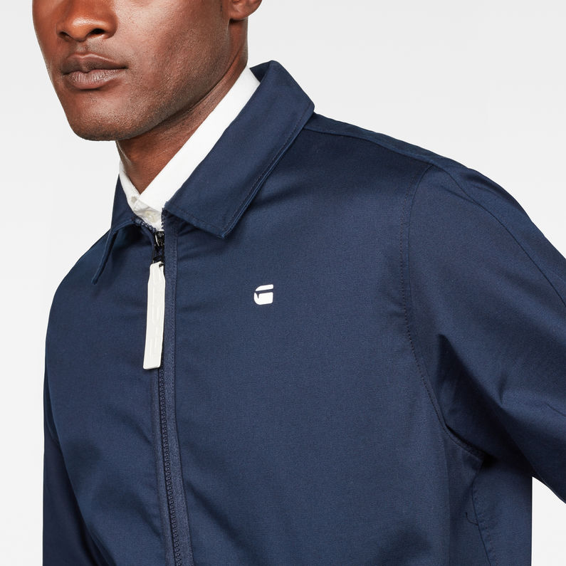 G-STAR® Strett Coach Overshirt Dark blue detail shot