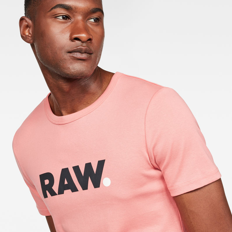 G-Star RAW® Lyl Slim T-Shirt Pink detail shot