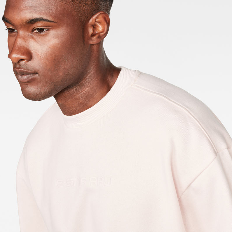 G-STAR® Raw Correct Stor Sweater Roze detail shot