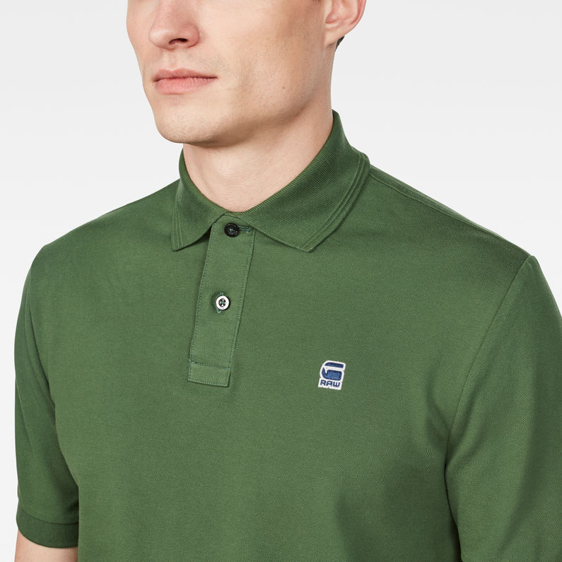 G-Star RAW® Dunda Polo Grün detail shot