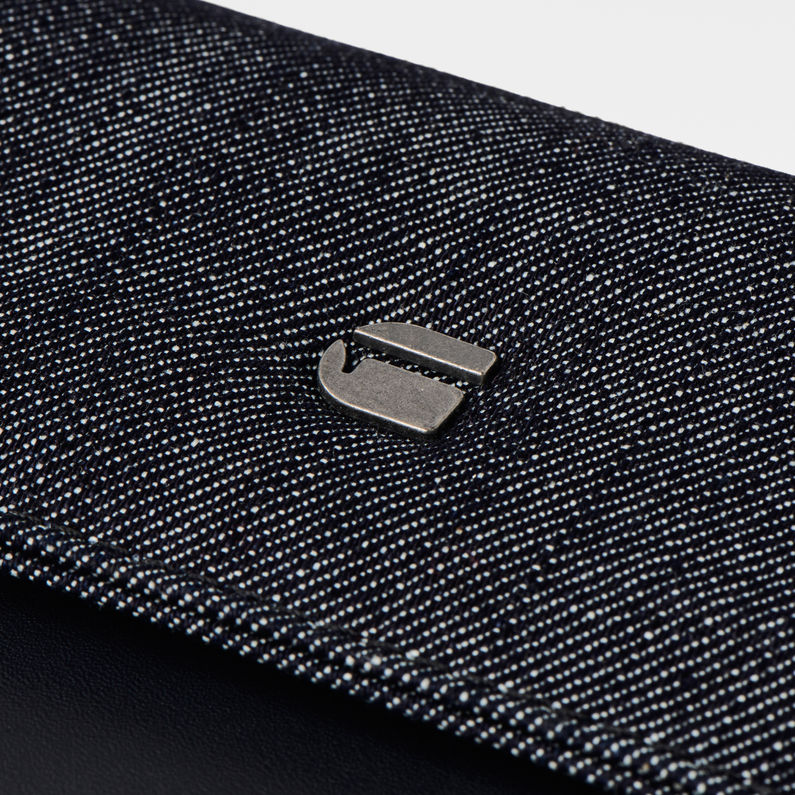 G-Star RAW® Ansem Wallet Azul oscuro detail shot