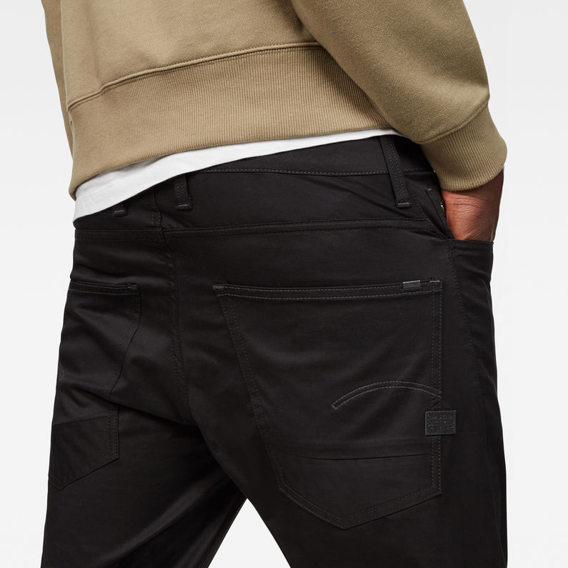 G-Star RAW® Motac Deconstructed 3D Slim Pant Black detail shot