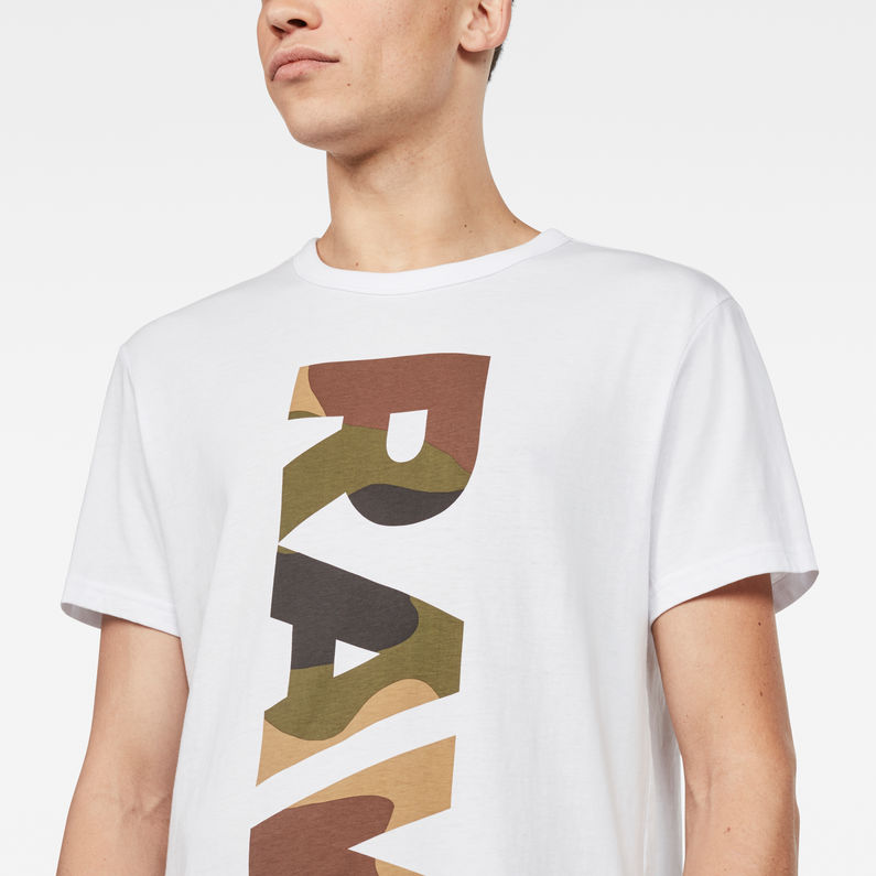 G-Star RAW® Daba T-Shirt Weiß detail shot