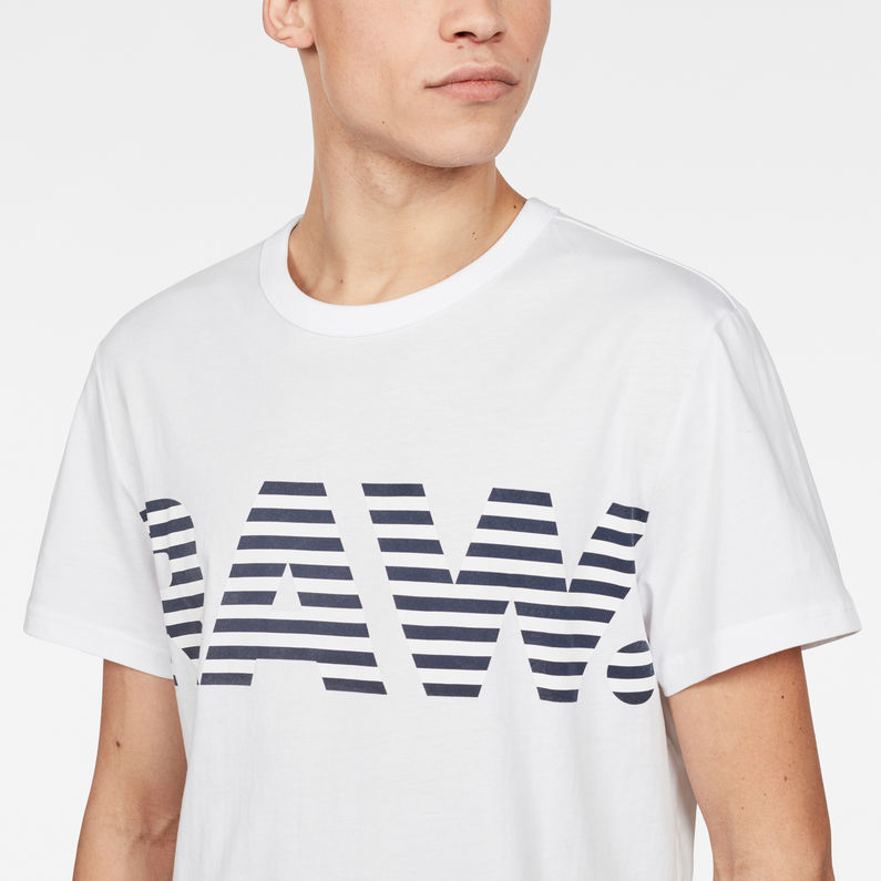 G-Star RAW® Raw Correct Hyce T-Shirt Wit detail shot
