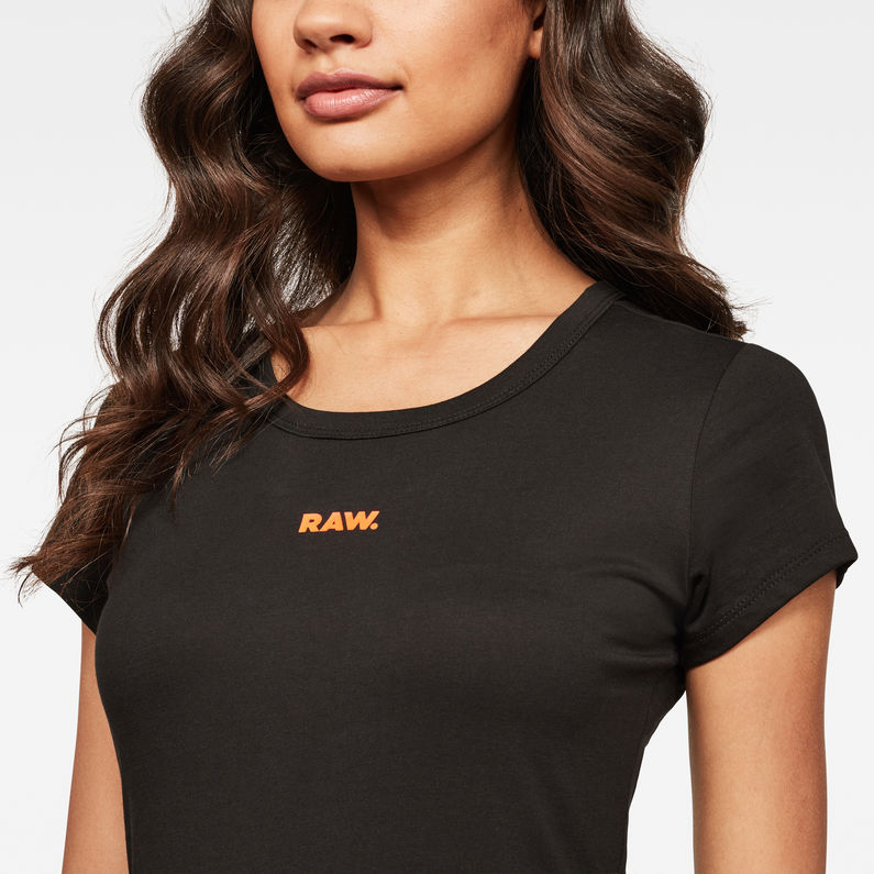 G-Star RAW® Flemster Slim T-Shirt Black detail shot