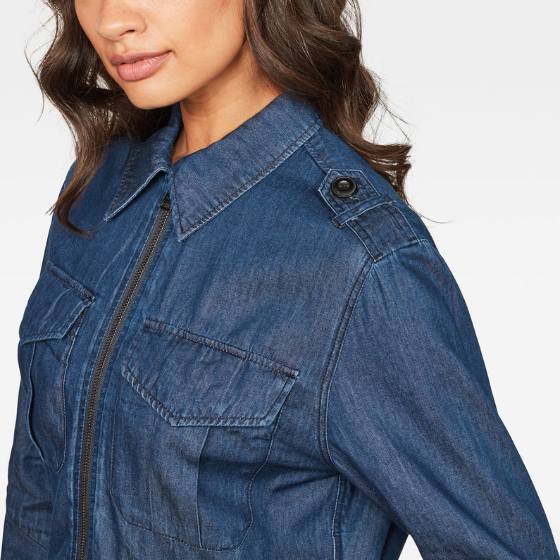 G-Star RAW® Army Cropped Jacket Medium blue detail shot