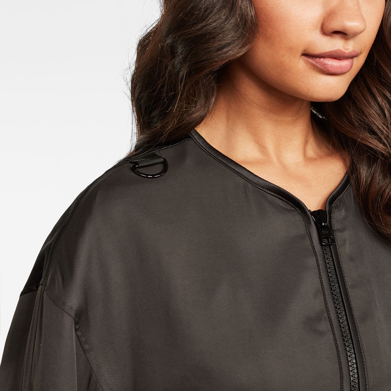 G-Star RAW® Rackam Oversized Cropped Bomber Grey detail shot