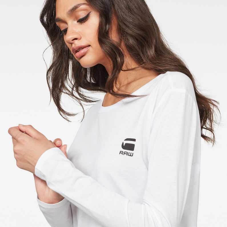G-Star RAW® Jiling Straight T-Shirt Weiß detail shot