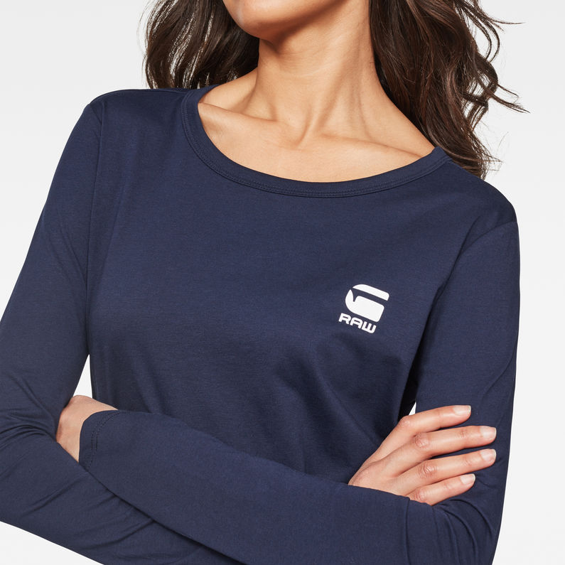 G-Star RAW® Jiling Straight T-Shirt Dark blue detail shot