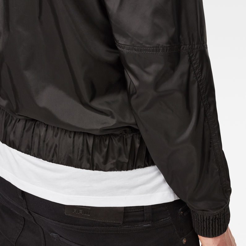 G-STAR® Deline Track Overshirt Black detail shot