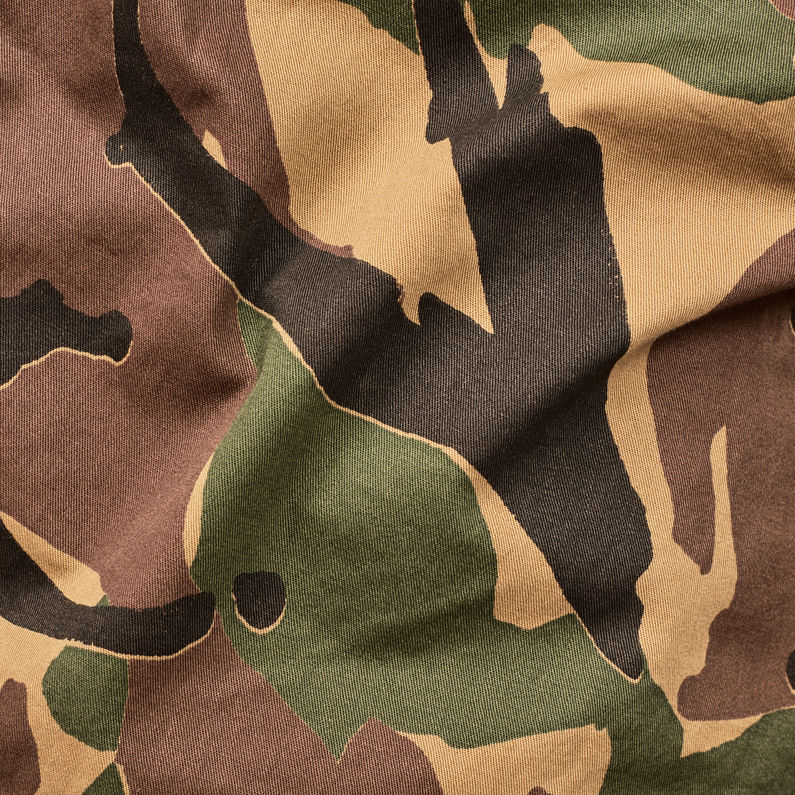 G-STAR® Type C Utility Tone-Mix Overshirt Green fabric shot