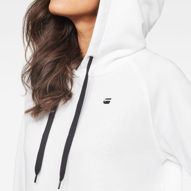 G-Star RAW® Loose Hooded Sweater White detail shot