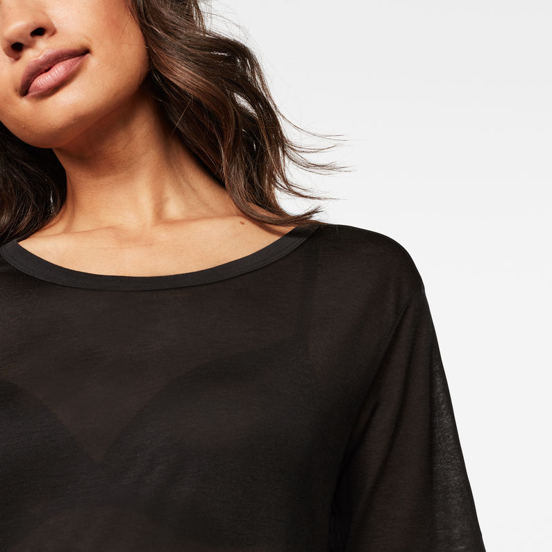 G-Star RAW® Kade Straight T-Shirt Black detail shot