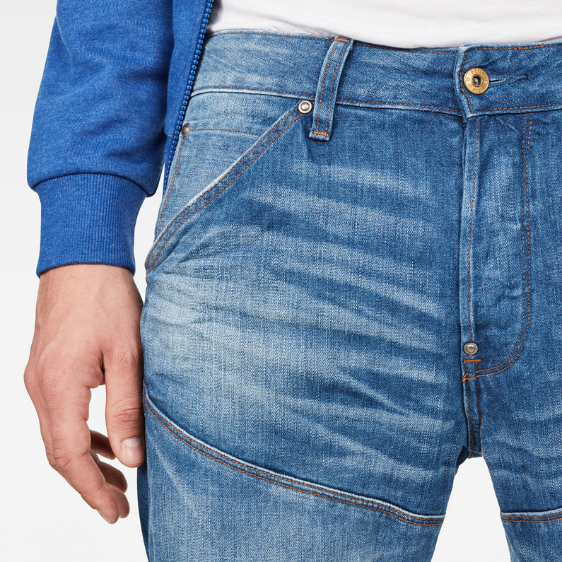 G-STAR® 5620 G-Star Elwood Straight Jeans Mittelblau