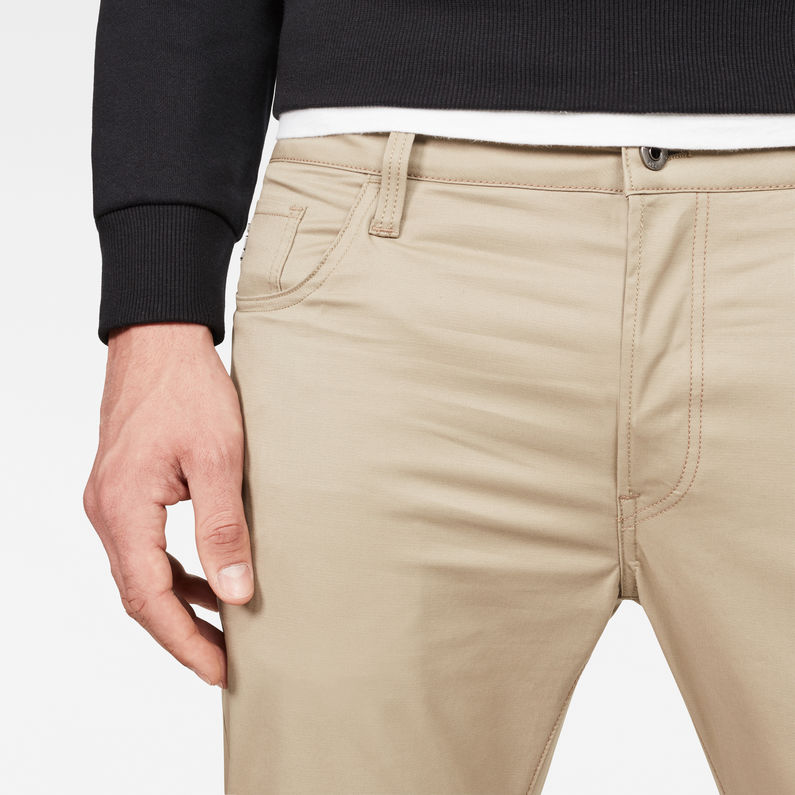 G-Star RAW® Motac Deconstructed 3D Slim Pants Beige detail shot