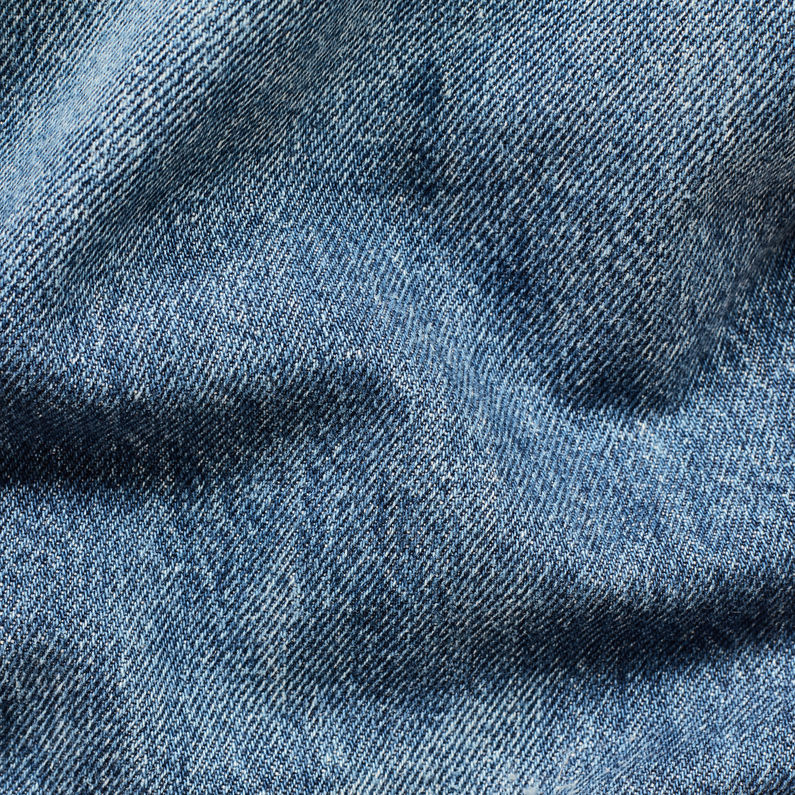 G-Star RAW® Arc 3D Mid waist Boyfriend GS-Restored Overalls Mittelblau fabric shot