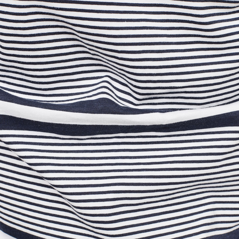 G-Star RAW® Makauri Stripe-5 T-Shirt Weiß fabric shot