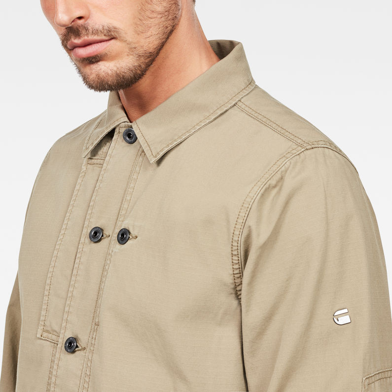 G-Star RAW® Rackam Overshirt Green detail shot