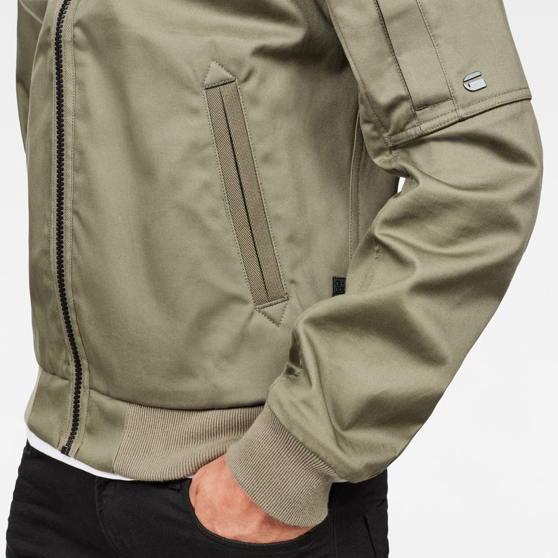 G-Star RAW® Batt Sports Bomber Green detail shot
