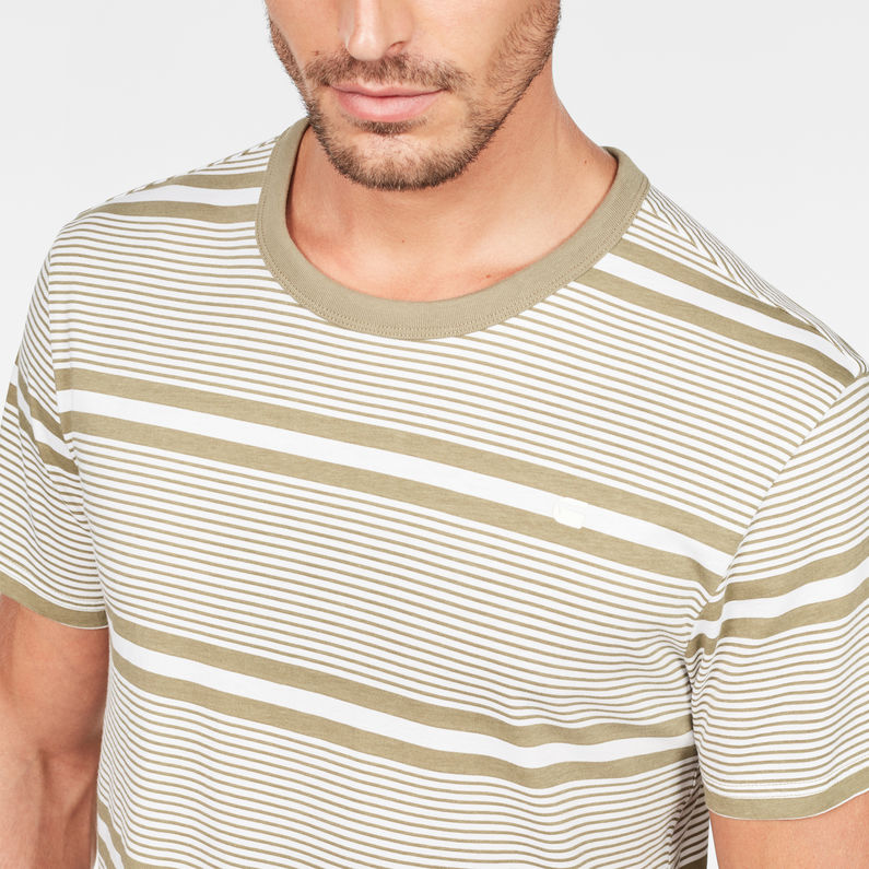G-Star RAW® Makauri Stripe-5 T-Shirt Green detail shot