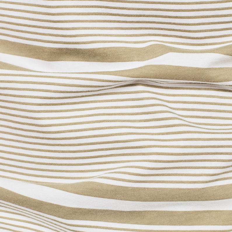 G-Star RAW® Makauri Stripe-5 T-Shirt Grün fabric shot
