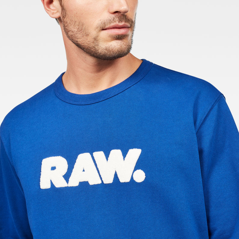 G-Star RAW® Hodin Sweater Bleu moyen detail shot