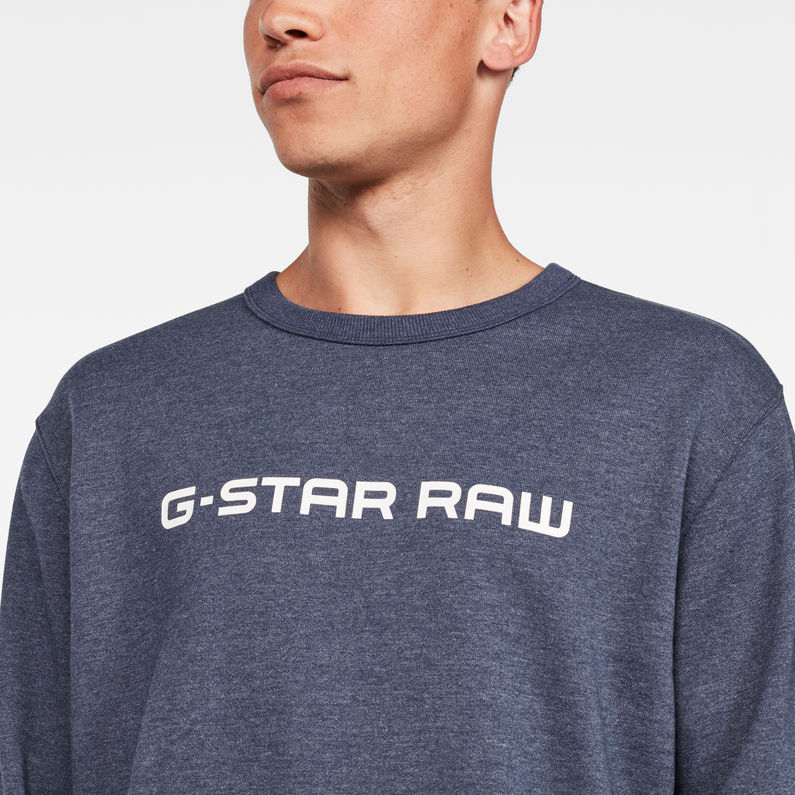 G-Star RAW® Loaq Sweater Donkerblauw detail shot
