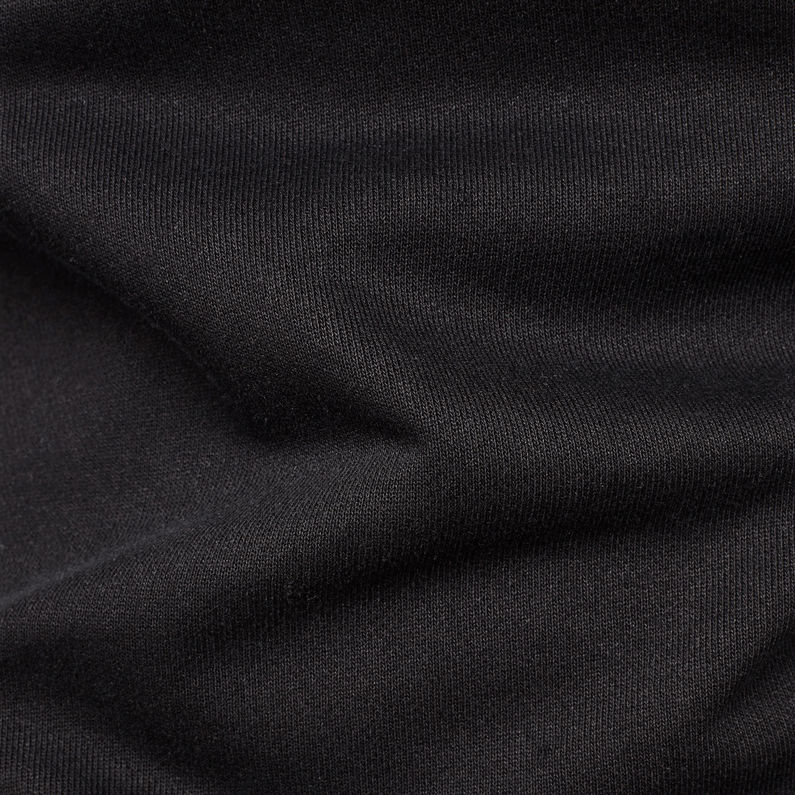 G-Star RAW® Tahire Stalt Deconstructed Sweater Schwarz fabric shot
